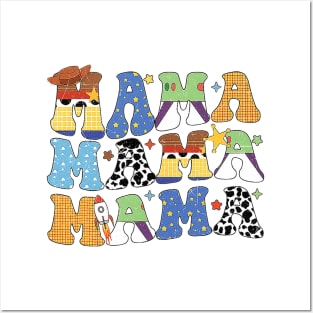 Toy Funny Story Mama Boy Mom Mother's Day Tee For Womens Posters and Art